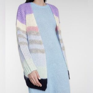 NWOT Dorothee Schumacher - Airy Attitude striped mohair-blend cardigan